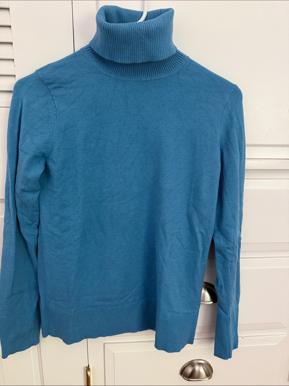 Blue Turtleneck Sweater - Men's Classic Fit - Picture 2 of 4